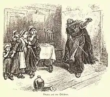 "Tituba and the Children", by illustrator Alfred Fredericks, in A Popular History of the United States, Vol. 2, by William Cullen Bryant, New York: Charles Scribner’s Sons, 1878, p. 457