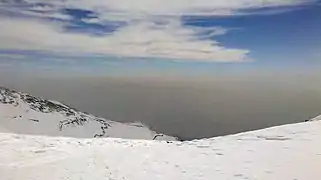 View of Tehran's polluted air from 7th station.