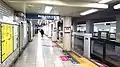 Platform, looking towards Kita-Senju, on 28 February 2022