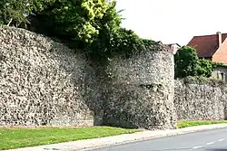 Image 32Surviving Roman city walls in Tongeren, the former city of Atuatuca Tongrorum (from History of Belgium)