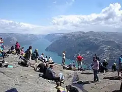 On top of Preikestolen, June 2009