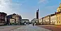 View towards Via Roma with the Torre Littoria