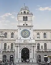 Entrance portal at base of Torre dell'Orologio, Padua