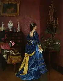 Le robe bleu, c. 1870