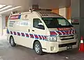 Toyota HiAce Commuter ambulance in Malaysia