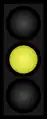 Yellow traffic light