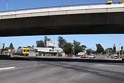 South Road overpass over Cross Road,looking west