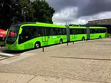 Image 67Bi-articulated bus in Guatemala City, Guatemala (from Articulated bus)