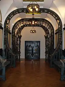 Jugendstil hallway from the German pavilion, by Bruno Möhring, now in Mainz