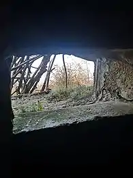 Picture of a way out of a trench located at Punta Paradiso