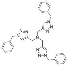 Skeletal formula of TBTA