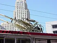 Image 4Pole bases with springs and pneumatic pole lowering cylinders (from Trolleybus)