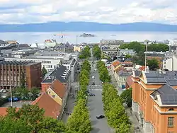 Midtbyen as seen from Nidaros Cathedral