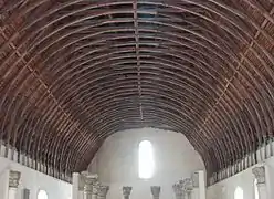 Roof truss in a side building of Cluny Abbey, France