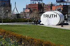 Truth Booth, by The Cause Collective, in the North End Parks, April 2016