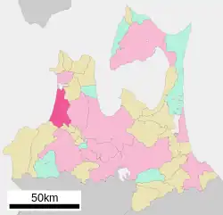 Location of Tsugaru