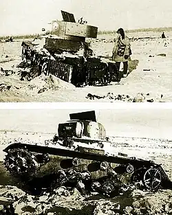 Soviet TT-26 teletank, the first military robot.