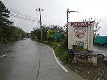 View from Palispis Highway at Poblacion in Tuba