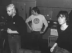 Tubeway Army's line-up for most of their recordings(L to R): Gary Numan, Jess Lidyard and Paul Gardiner