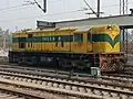 A Tughlakabad-based WDS-6 locomotive at Anand Vihar Terminal