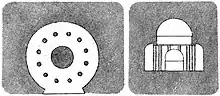 Chaitya Cave plan and elevation, Tulja Lena, 50 BCE