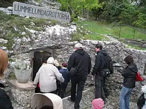 The tourist's entrance to the cave