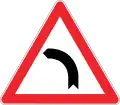 Curve to left