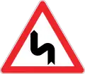 Double curve, first to left