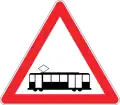 Trams crossing