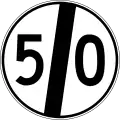 End of speed limit