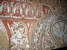 Frescoes of Buddhas