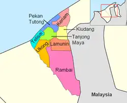 Kiudang is in yellow.