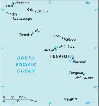 Image 37A map of Tuvalu. (from History of Tuvalu)