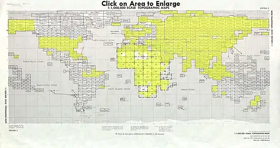 Index map from the International Map of the World 1:1,000,000