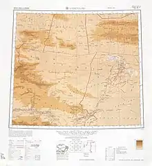 Map including northern Subei County area (1954)