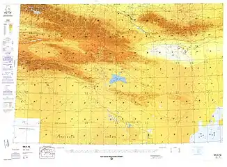 Map including Toksun (DMA, 1990)