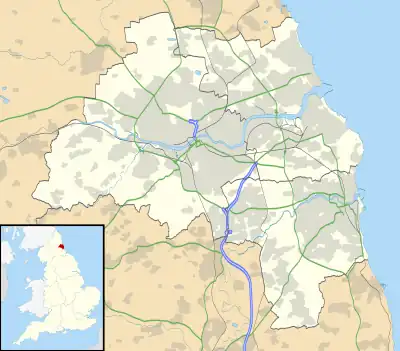 Newburn is located in Tyne and Wear