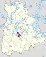 Location of Tyrväntö in the Häme Province