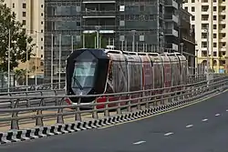 Tram at Dubai Marina