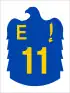 E 11 shield}}