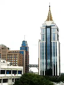 Image 12United Breweries Group headquarters at UB City, Bangalore. Which is a central Central Business District and a major landmark of the city. Also the first luxury shopping mall in India. (from Economy of Bangalore)