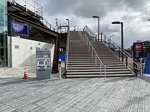 The entrance to UC San Diego Central Campus station