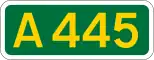 A445 shield