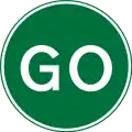 Temporary for go sign