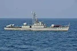 UMS Duwan, one of the ships of the Houxin IG-class of missile boats