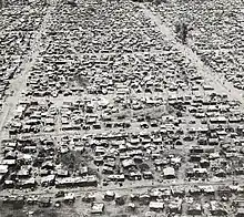 Baluba refugee camp near Elisabethville, 1962, during Congo Crisis