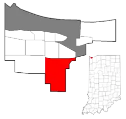 Location within the city of Gary