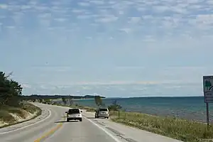 Image 35U.S. Highway 2 (U.S. 2) runs along Lake Michigan from Naubinway to its eastern terminus at St. Ignace. (from Michigan)