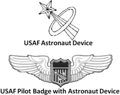 Astronaut Badge (Any Aeronautical Rating Badge with Astronaut Device)