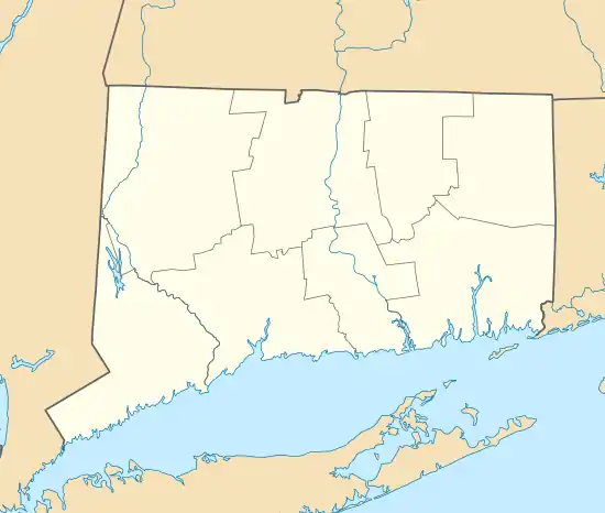 Location within the state of Connecticut and the United States